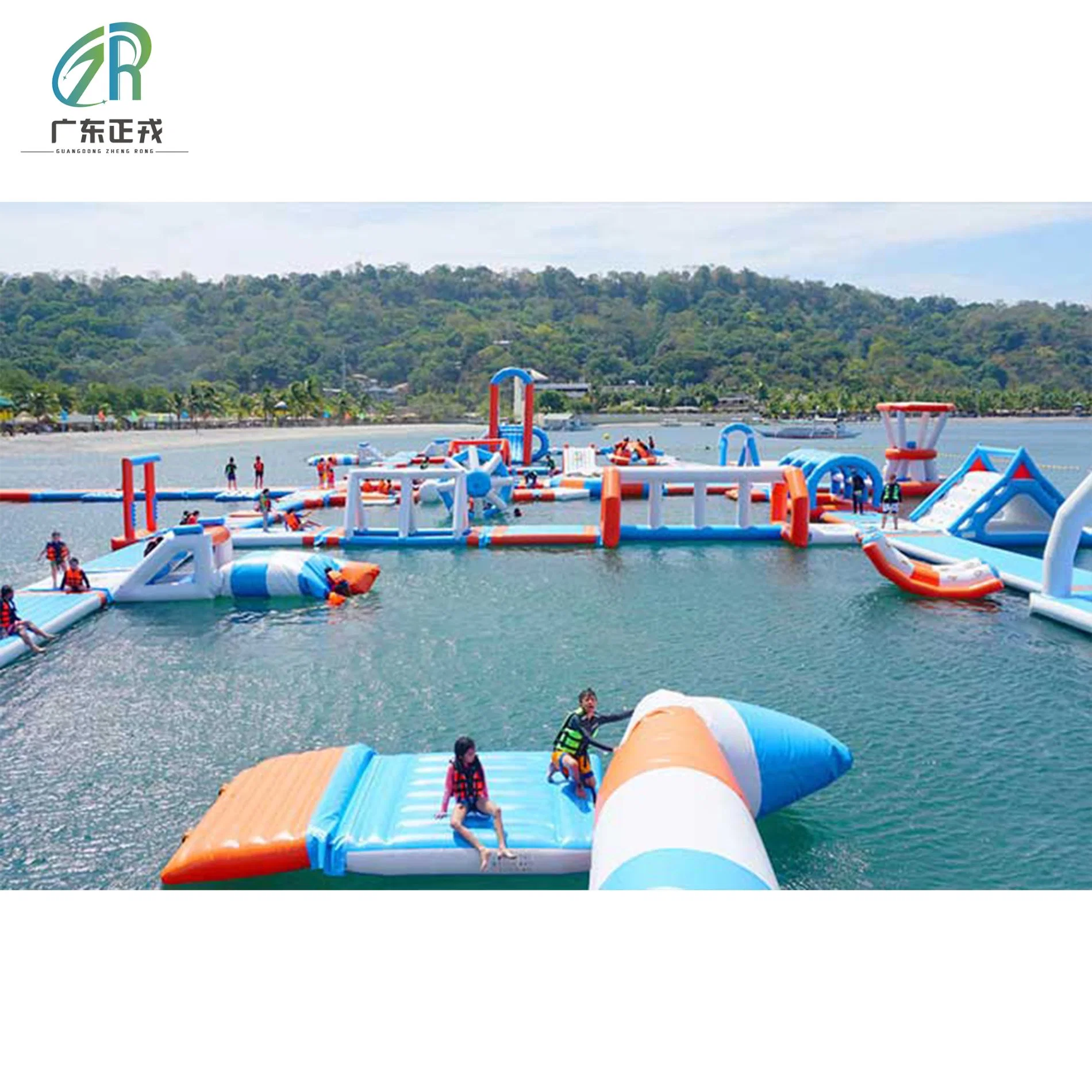 Novo Design Large Land Amusement Equipment Airtigable Water Park hermético