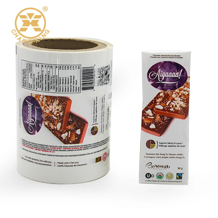 Custom Printed Chocolate/Candy/Snack Food Grade Polyester Packaging Metallized Laminating Film