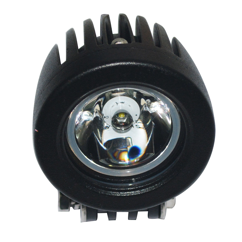 10W Round Automotive LED Working Light Car Motorcycle Bike Spot Flood Lamp Tractor Hot Sale LED Light White LED Driving Light