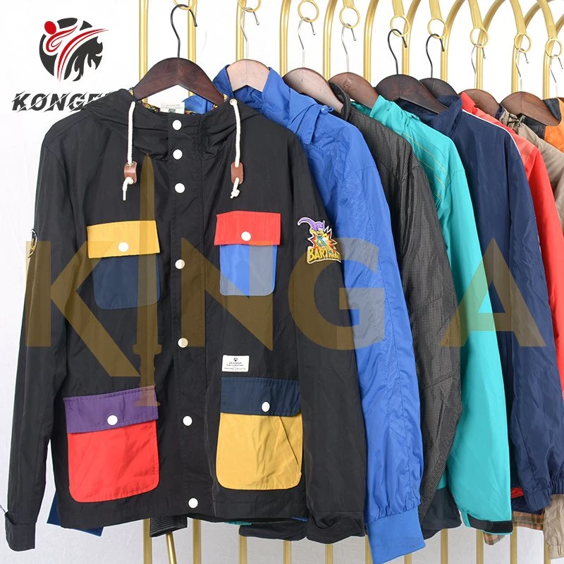 Men Second Hand Jacket OEM Wholesale/Supplier Clothes Men's Fashion Jackets with Sleeve Pocket