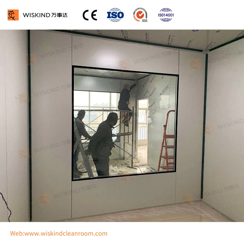 980mm Cleanroom View Glass Customized Length for Pharm Plant Corridor