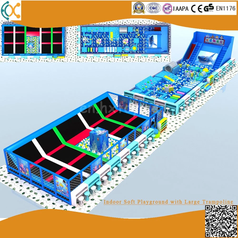 Newest Children Soft Indoor Playground Equipment with Trampoline Park