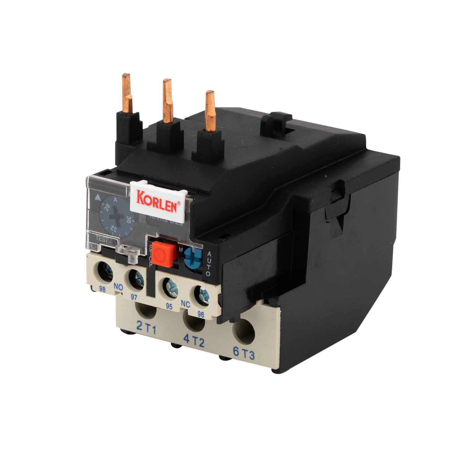 Relé de sobrecarga térmica relé térmico ajustable con 1NA + 1 NC adecuado para el contactor AC Cjx2