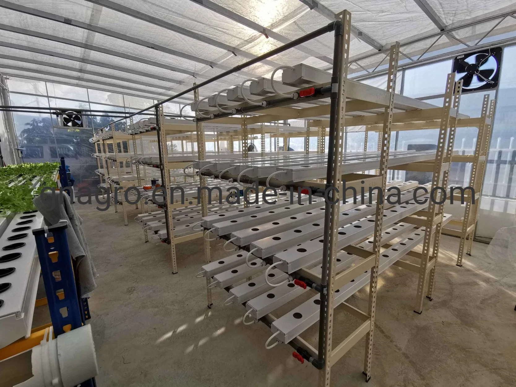 نظام PVC Hydroponic القطع الزراعية تحرق الخضروات