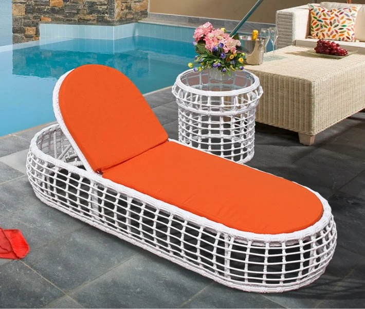 Modern New Fashion Beach Sunbed Quick Dry Foam Cushion Lounge Chair Aluminum Outdoor Chaise Hotel Poolside Luxury Sun Lounger