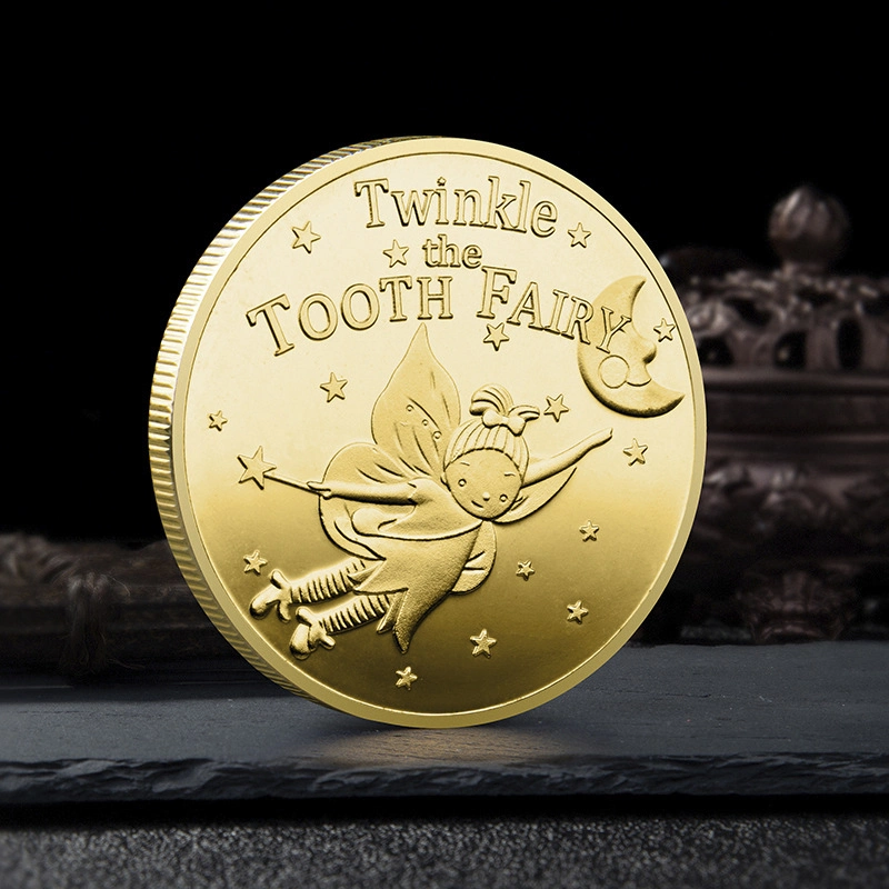 Moedas personalizadas fabricante dente Fairy memória Coin Loja para Crianças Moedas metálicas