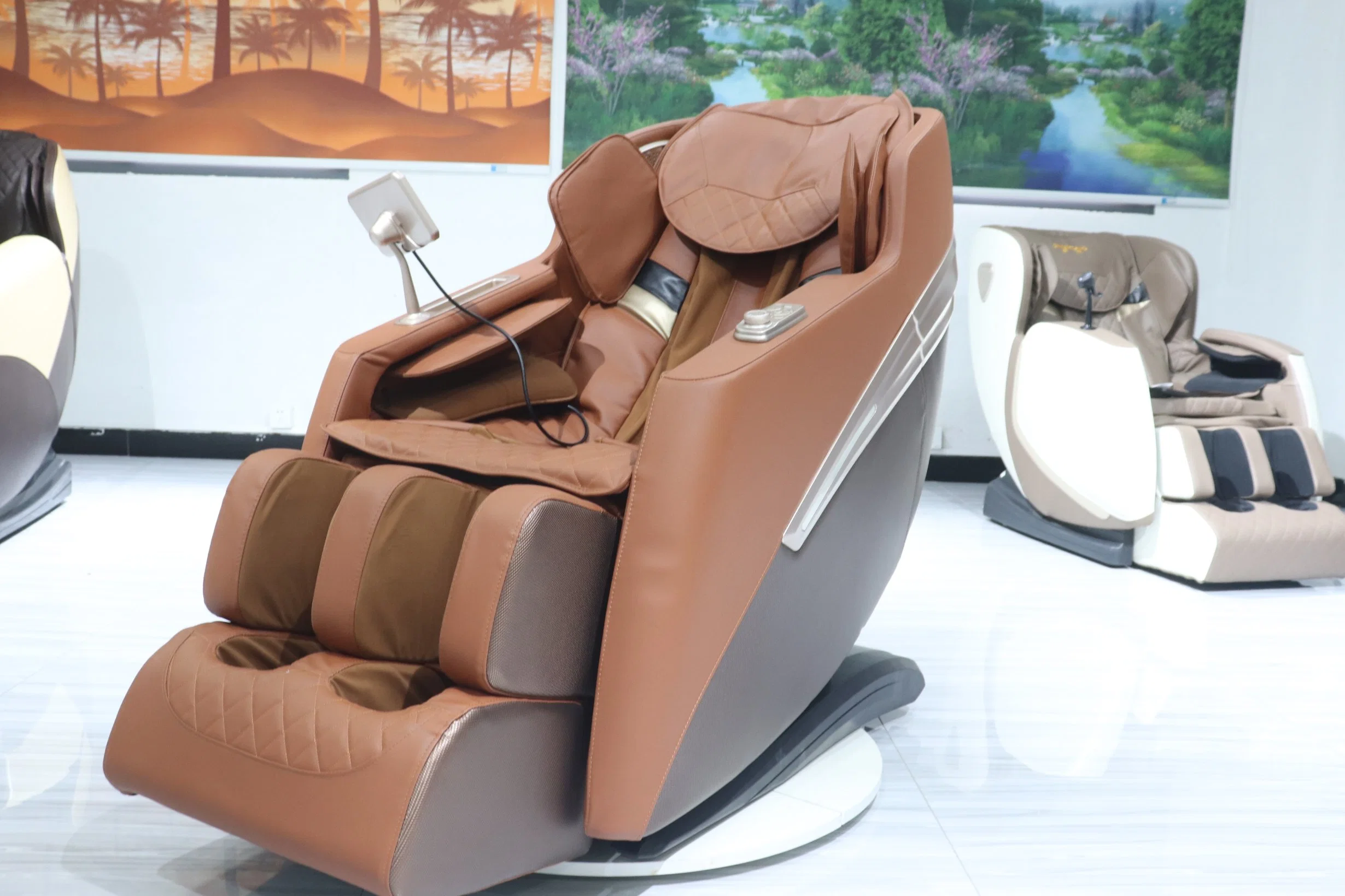 Ningdecrius Factory Smart 4D comerciales de Gravedad Cero relajarse belleza Electric barata de vuelta el Shiatsu de cuerpo entero para amasar un sillón reclinable sillón de masaje