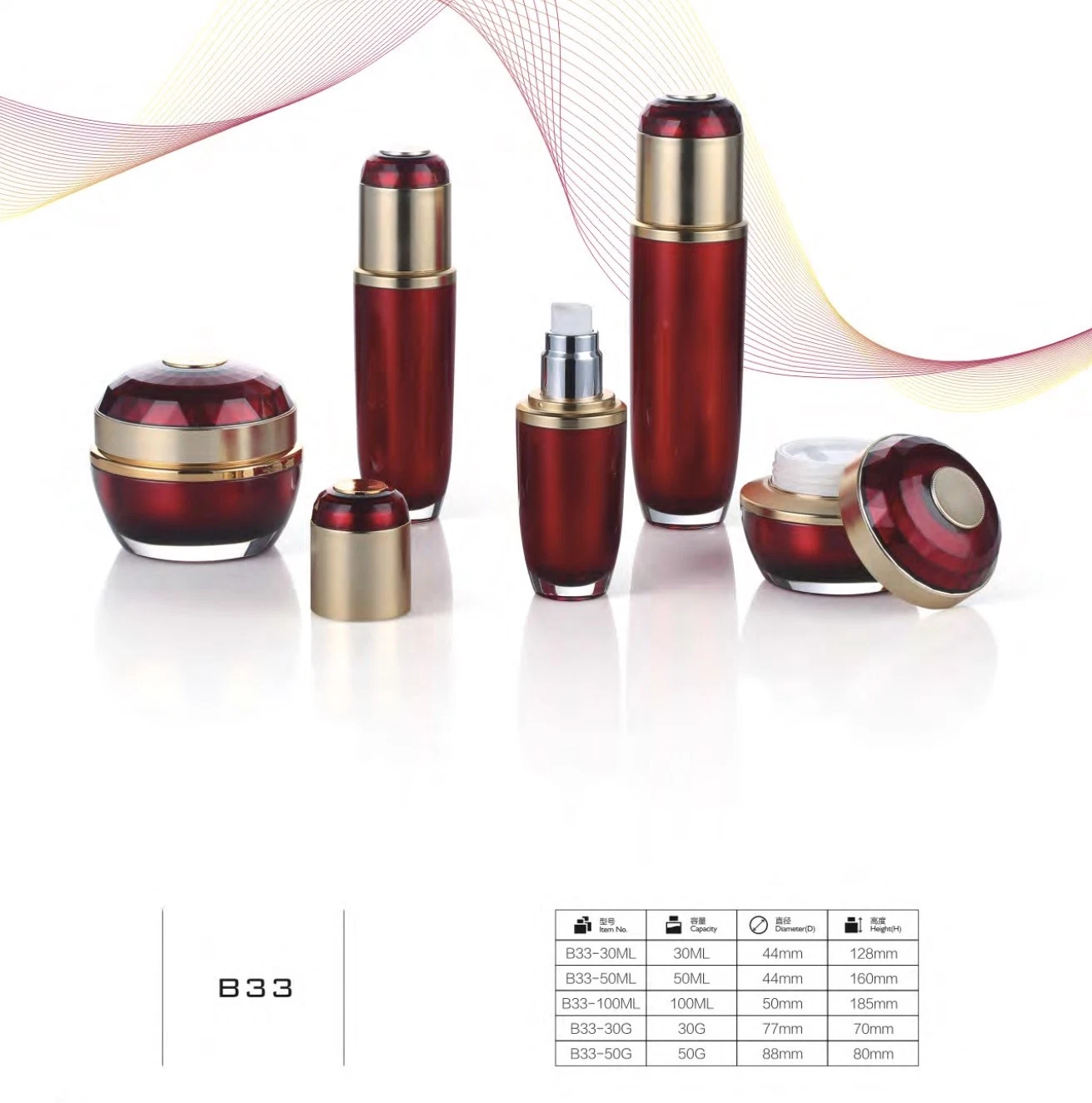 Wholesale/Supplier Glass Cosmetic Bottle Purple Glass Cosmetic Bottle and Jar Skin Care Set Packaging Have Stock