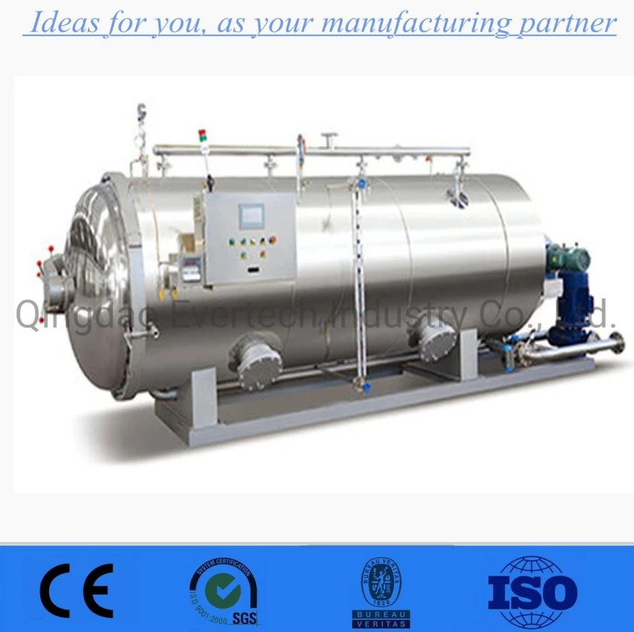 Industrial Food Sterilizer Glass Bottle Jars Retort Machine Roller Sterilization Machine