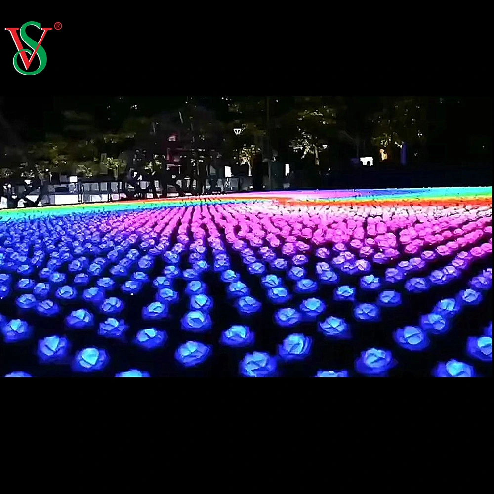 DMX 512 2811 IC LED RGB Rose for Theme Park Christmas Light Show Decoration