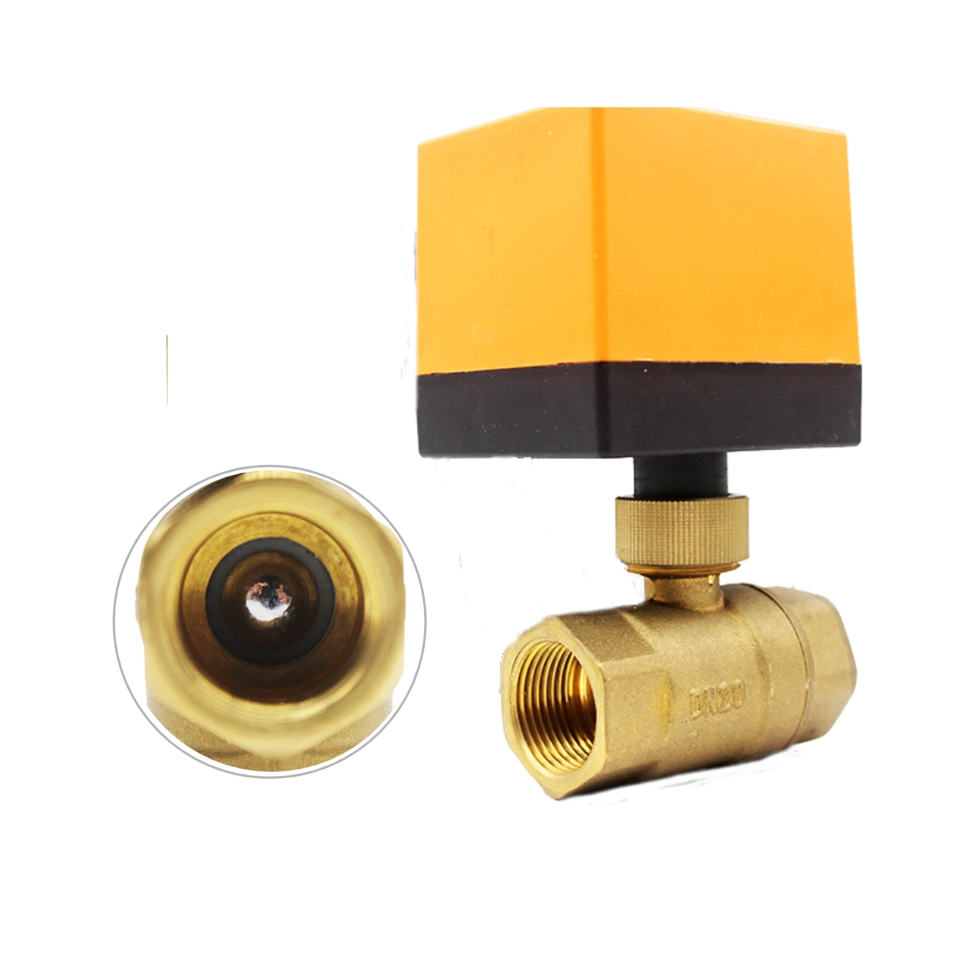 2 Way Water Underfloor Heating Parts Motorized Actuator Zone Brass Valve