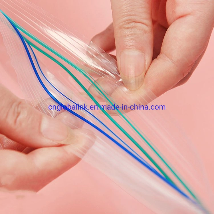 Transparent Plastic Package Waterproof Zip Lock Self-Sealed Bag Food Grade Plastic Packaging Bags