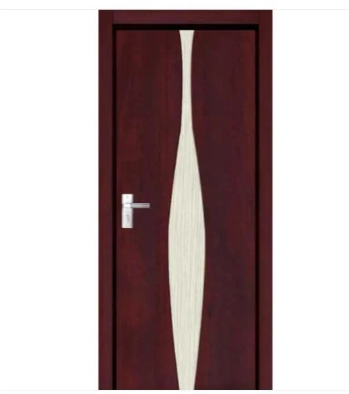 Porte en bois de placage de bois solide porte porte porte apprêtés blanc MDF