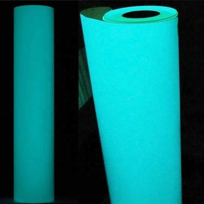 (50cmx25M/Roll) Glow in Dark PU Flex Vinyl Film for T Shirt Iron on Vinyl with Cotter Plotter Heat Transfer Vinyl Film