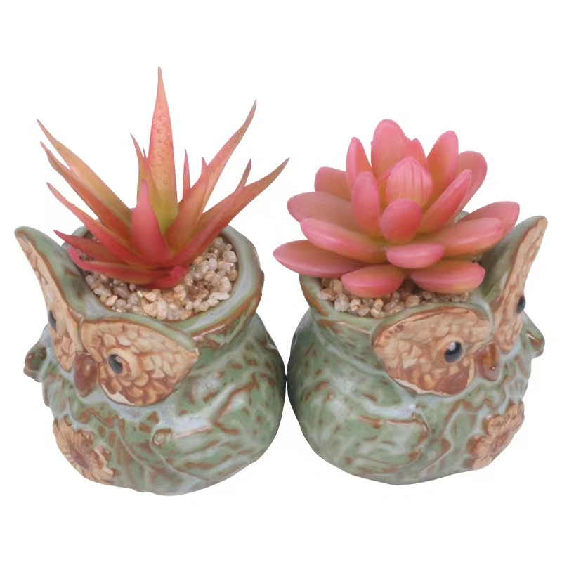 Artificial Succulents Plant Creativity Flower Pot for Home Decor