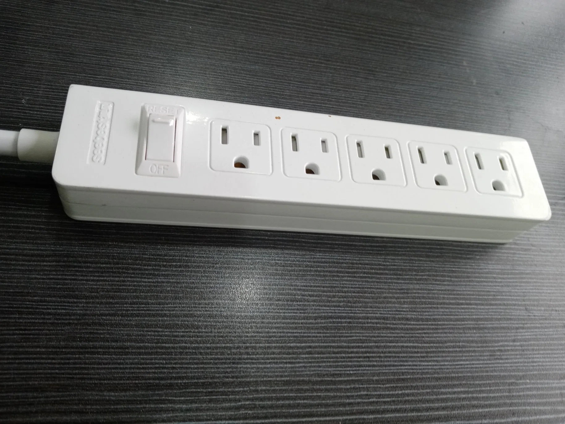 Four Way Outlet Power Strip15A Master Switch Multiple Extension Socket