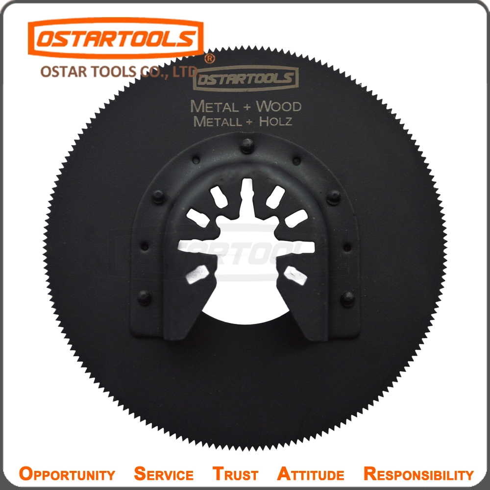 800-1407t 86mm (3-3/8") und 100mm (4") Bi-Metall-FlachTitan-Zähne Oszillierendes Sägeblatt