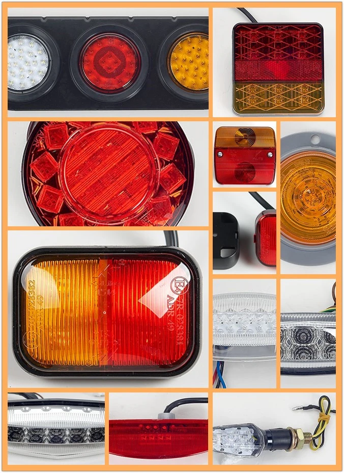 12V LED Motorcycle Rear/Tail Light with License Plate Lamp Lm104