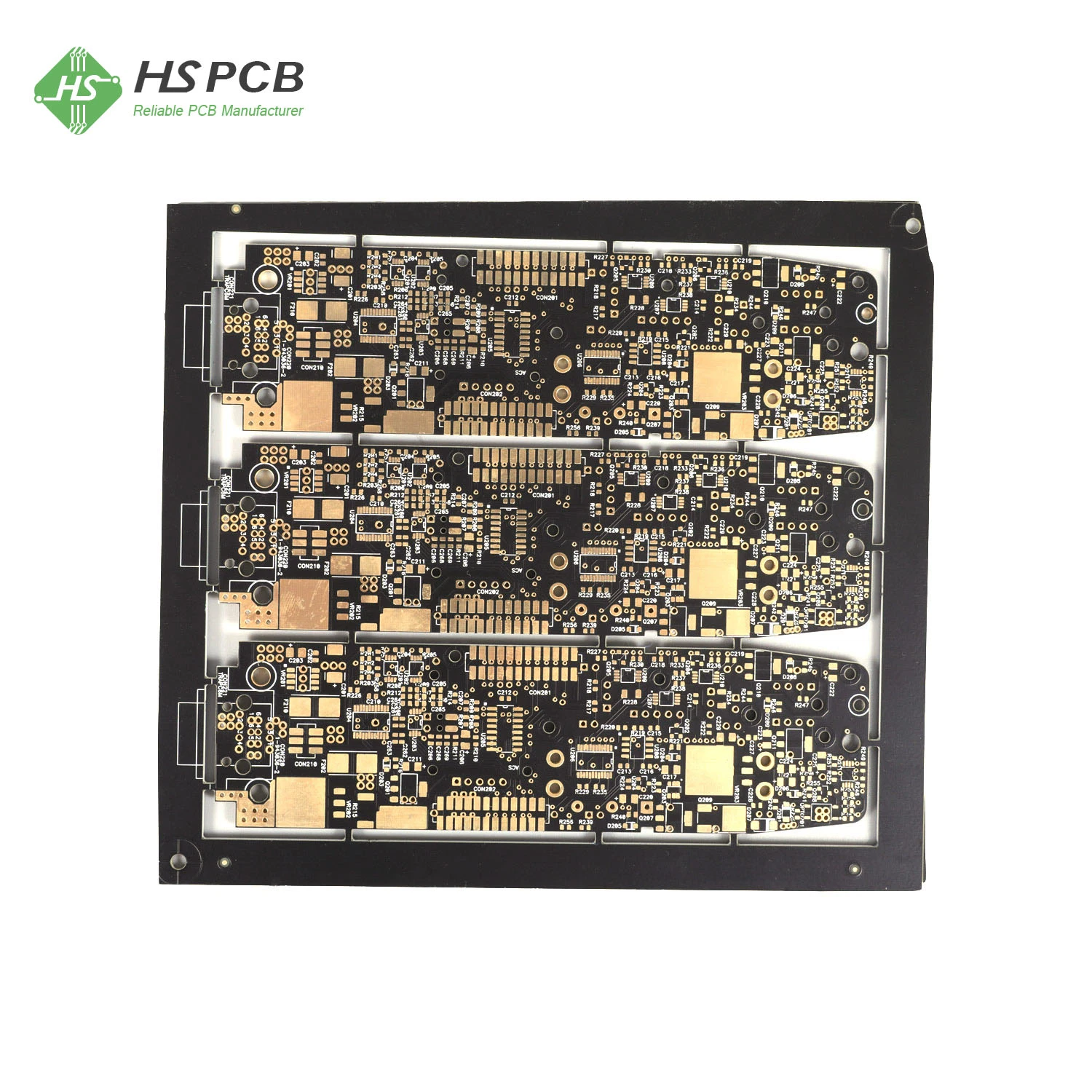 La PTH Half-Holes impedancia controlada 8oz cobre pesados placa PCB Circuito Impreso multicapa