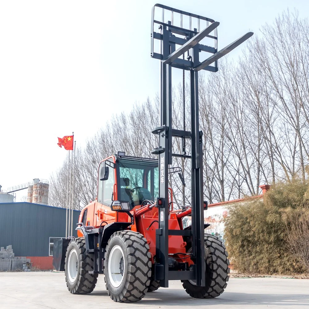 High Durability 1ton/1.5ton/2ton/2.5ton/3ton/3.5ton Mini/Small 4WD/4X4 All Terrain Diesel/Electric/off-Road/Rough Road Forklift