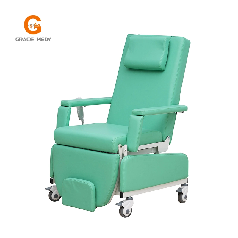 Hospital Chemotherapy Mobile Electric Blood Donation Collection Hemodialysis Dialysis Chair