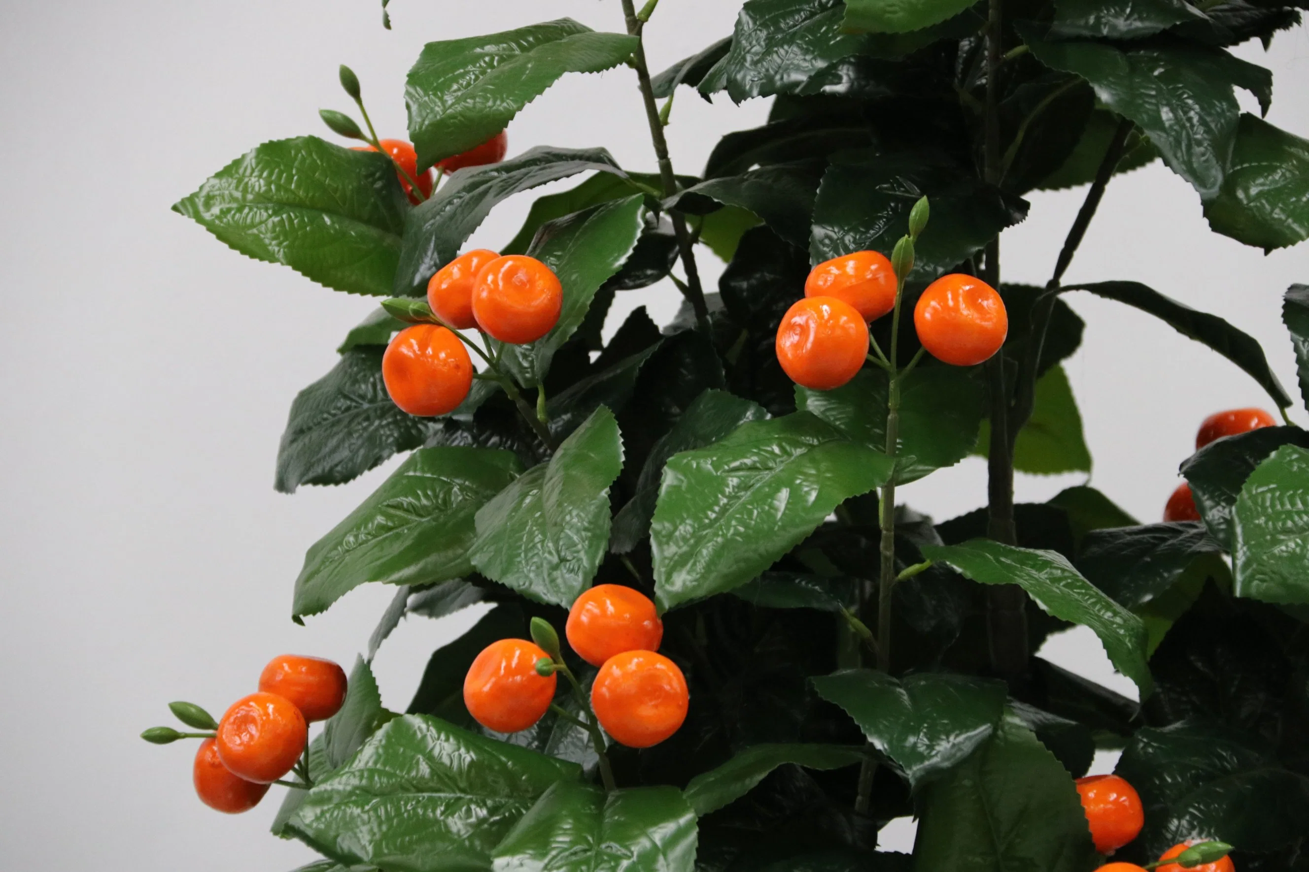 Big Four Branches of Gold and Jade Pole Customizable Artificial Simulation Decorative Plant Cumquat Fruit Tree