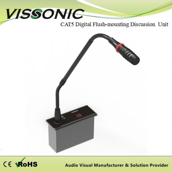 Full Digital Cat5 Network Conference System Cat5 Digital Flush-Mounting Conferencing Microphone System