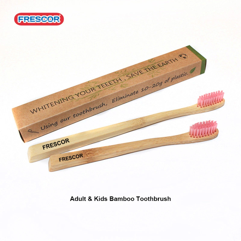 Logo personnalisé Fabricant Voyage Home Eco réutilisable Soft adulte Junior Produits Bamboo pour brosse à dents pour enfants