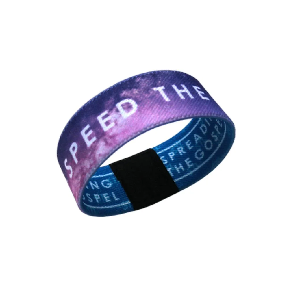 Customized Popular Programmable Tk4100 RFID Woven Elastic Wristband