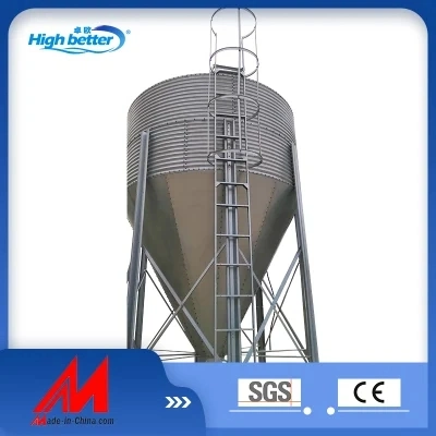 Farm Machinery Galvanized Silo 50ton Steel Hopper Bottom Silo Grain Silo