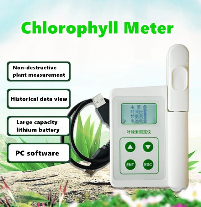 De mano de la nutrición de la planta de hoja de instrumento de diagnóstico contenido en nitrógeno Detector de humedad y temperatura