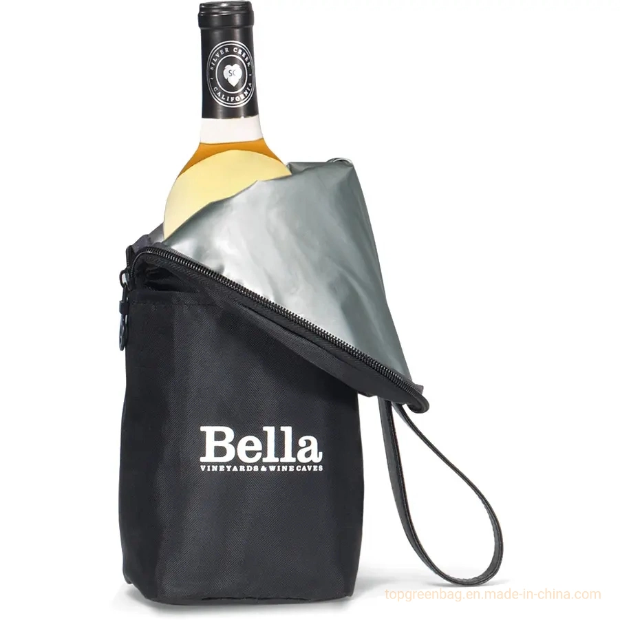 Bolsa de vino individual con relleno y bolsa de vino térmico con relleno Soporte del refrigerador