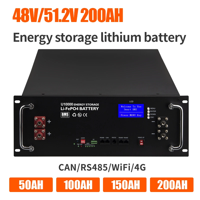 Lithium-Ion 48/51.2V 100ah 200ah Solar Power Battery Deep Cycle 6000 Lithium Battery Price