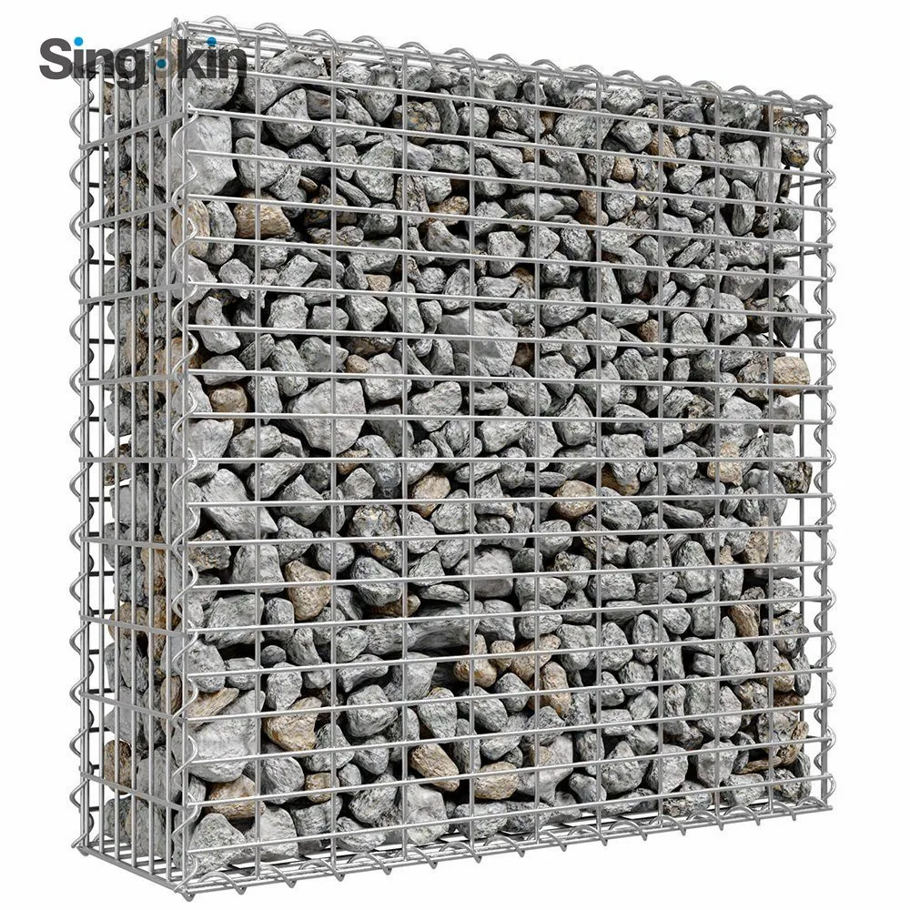 Low Carbon Steel 8guage 2X2 Gabion Cage Welded Wire Erosion Control Basket