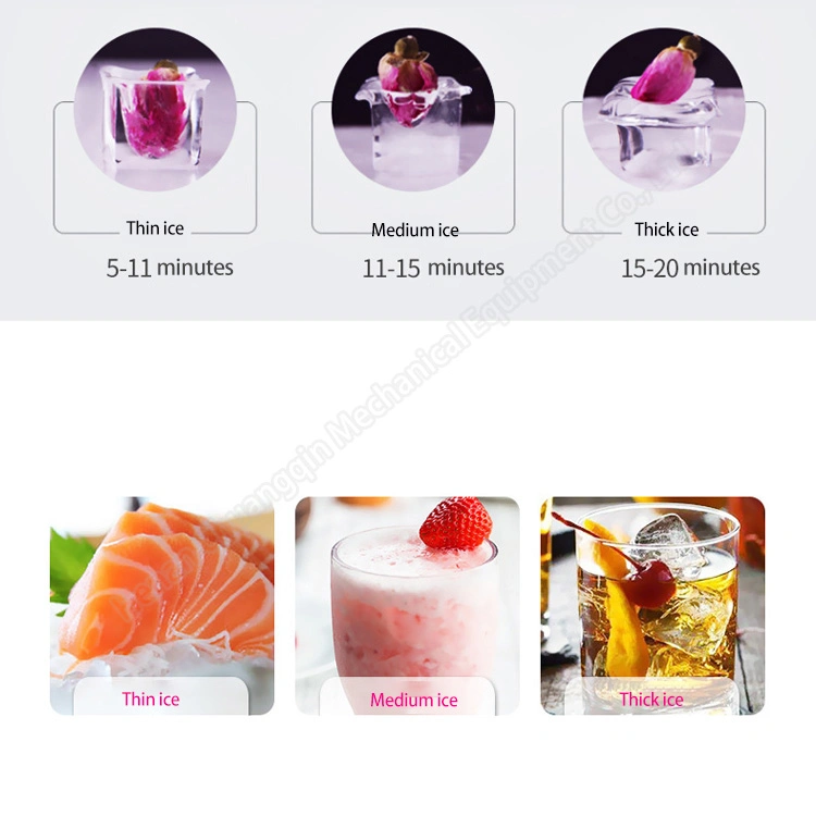 40kg/Day High quality/High cost performance Home Use Desktop Smoothie for Milk Tea Shops Use 110V Voltage, Cold Drink Shops, Coffee Shops, Bars, Household Automatic Cube Ice Maker