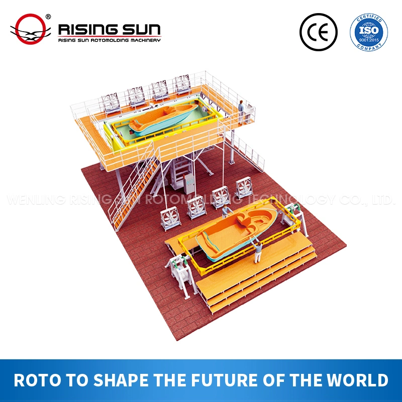 Máquina para hacer Rotomolding carrusel el tráfico de plástico barrera