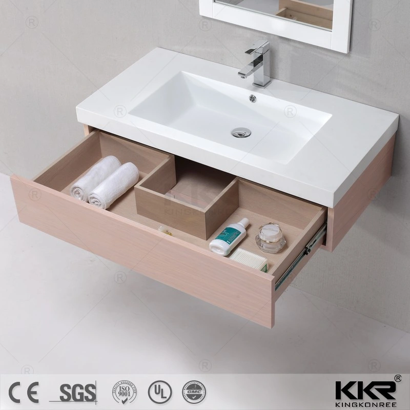 Sanitary Wares Artificial Resin Stone Solid Surface Bathroom Basin Vanity 0517