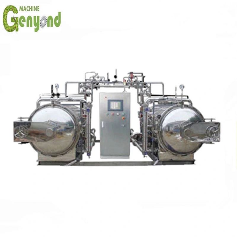 Stainless Steel Double Tanks Retort Sterilizer Retort Pouch Sterilization Machine for Pouches Cans Milk