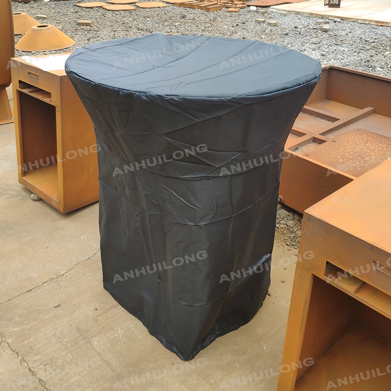 D1000*H1000mm acero corten el polvo negro pintado para Garden Party Campling barbacoa cocinar