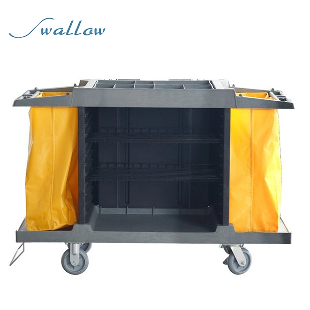 Plastic Linen Janitorial Housekeeping Trolley