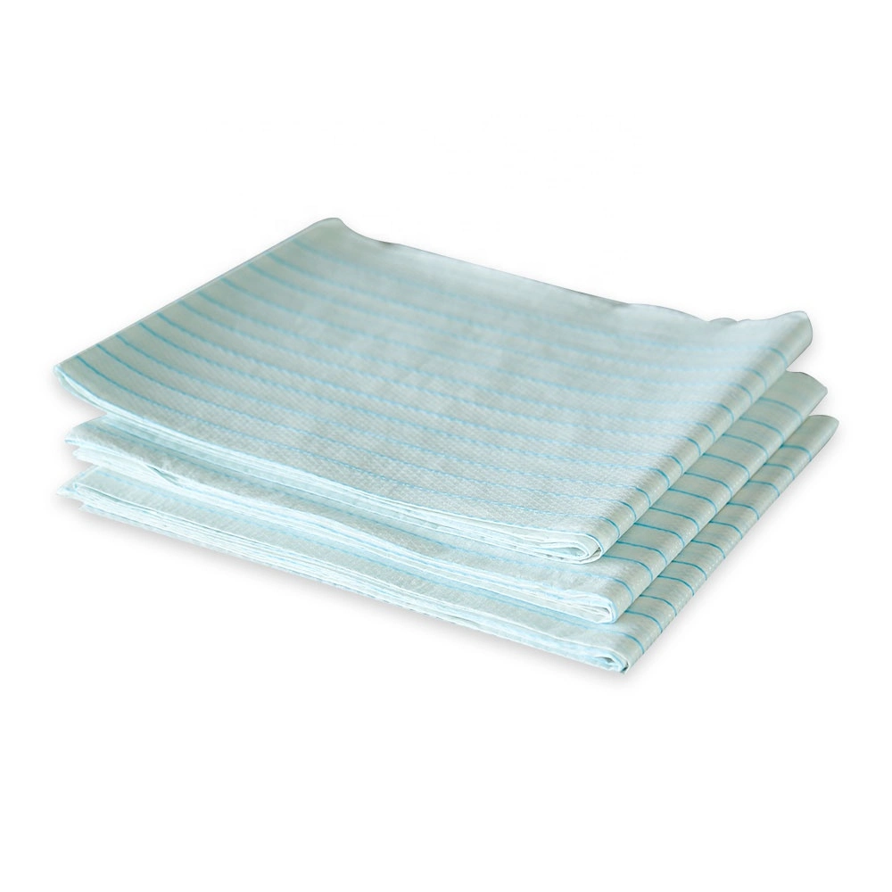 Hot Selling Factory Disposable Tissue Laminated Medical Bed Sheet with Thread