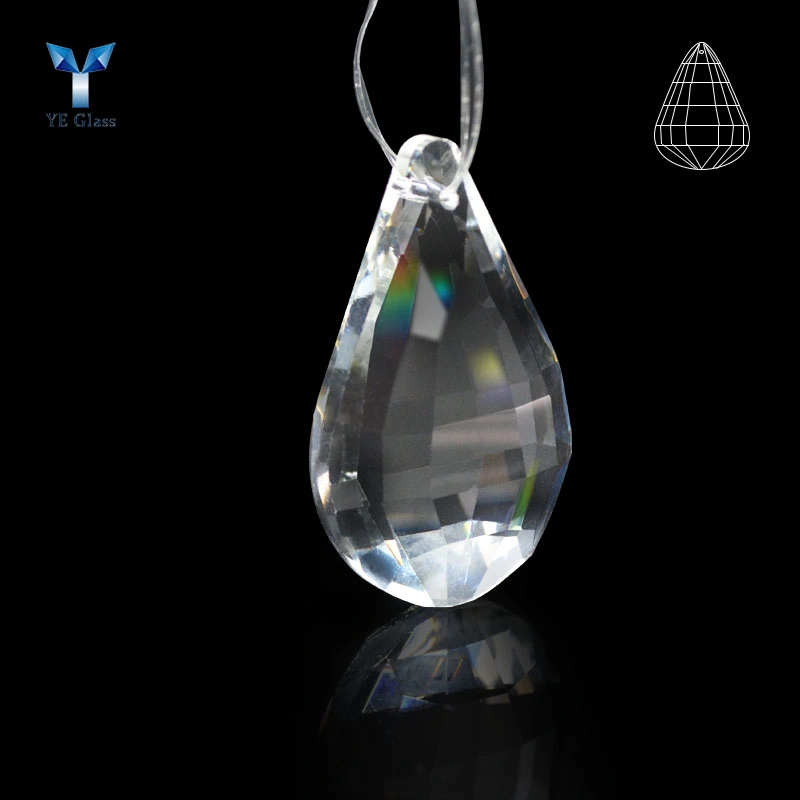 Clear Faceted Crystal Water Drop Pendants for Chandelier