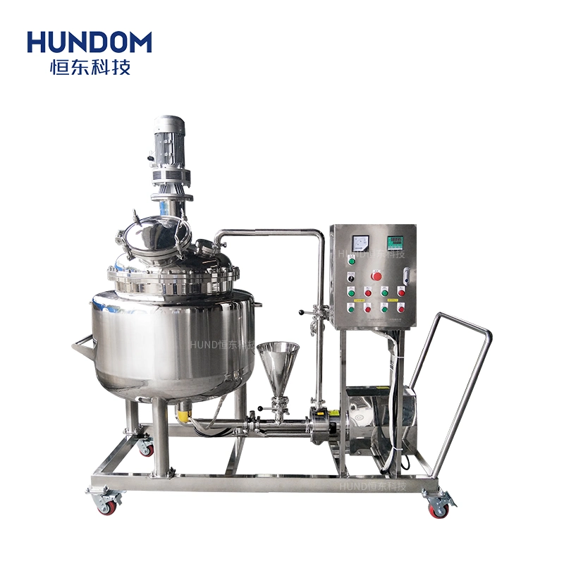 Stainless Steel Mixing Tank with Agitator Homogenizing Blending Tank for Cosmetic