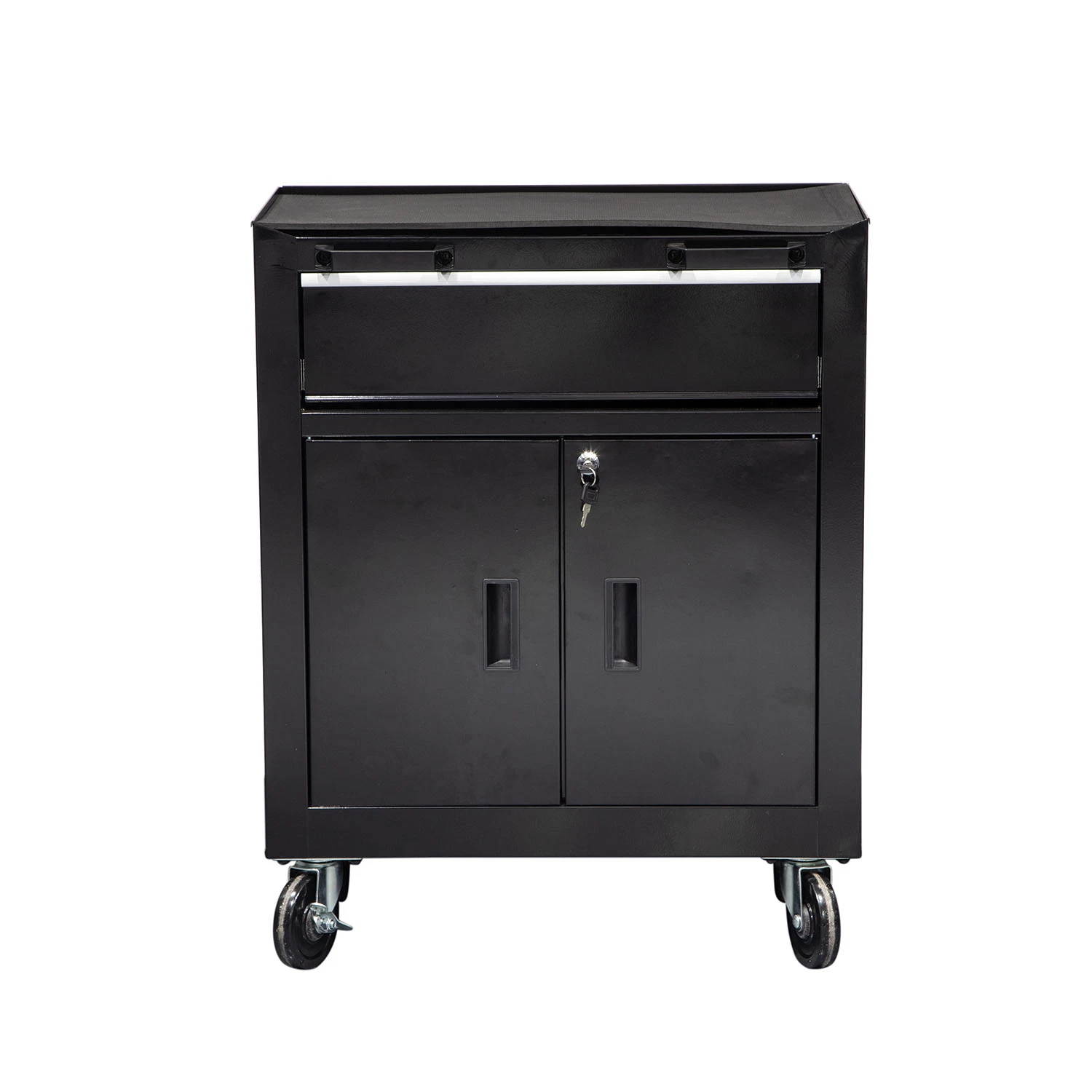 Metal Combination Tool Storage Organizer Cabinet with Wood Countertop