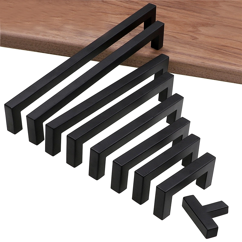 Furniture Hardware Kitchen Cabinet Handle Square Bar Pull