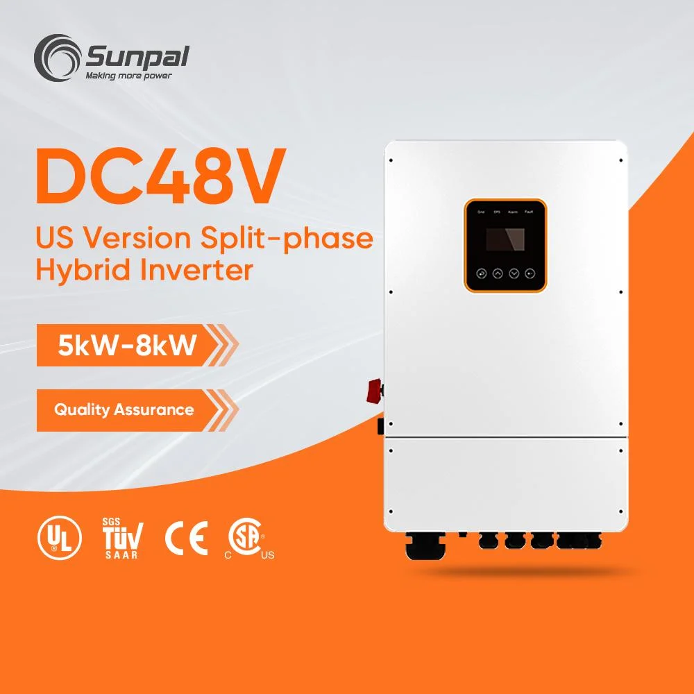 Best Price Sunpal Megarevo 120VAC or 240VAC Voltage Split Phase R8klna Hybrid Solar Inverter