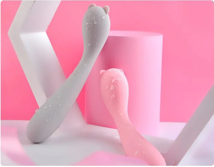 Kitten Style Massageador Vibratório de Silicone à Prova d'Água para o Corpo Inteiro, Portátil, para Mulheres, Brinquedo Sexual.