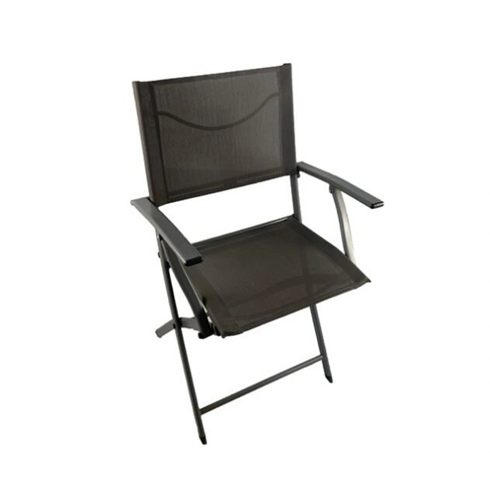 Good Folding Chair with Arm Rest Folding Metal Chair Outdoor Furniture