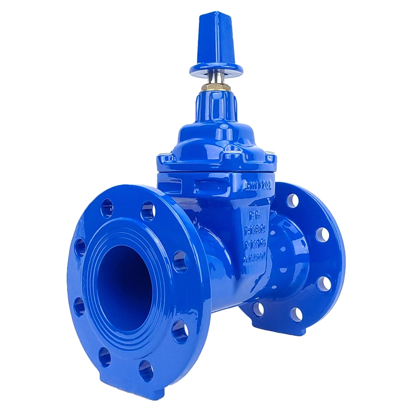 DIN F5 Series Gear Operation Carbon Steel Flanged End Type Non Rising Stem Gate Valve