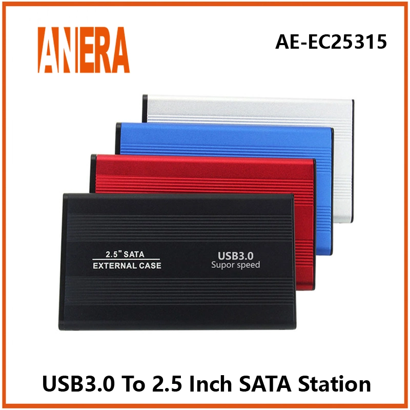 Anera High Speed USB 3.0 to SATA HDD Enclosure External Case for 2.5 Inch SATA HDD SSD